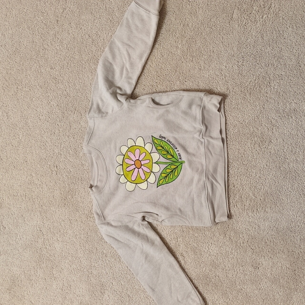 Natural Life Girls Sweater With Flower